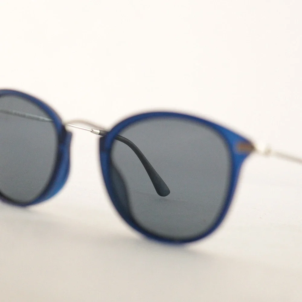 Cole Haan Sunglasses Polarized Round Navy Crystal CH8508 Men 50-22-145